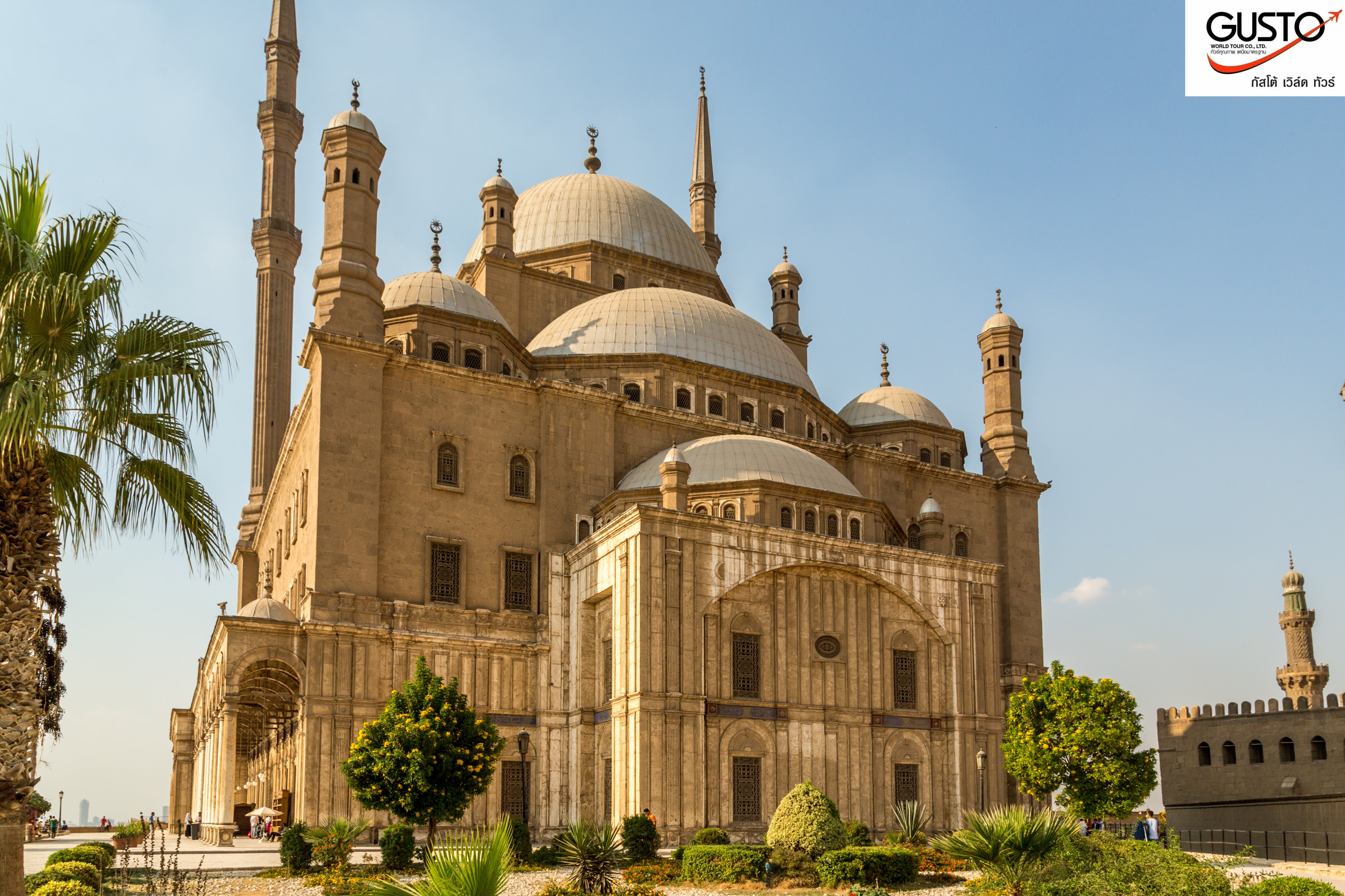 The Saladin Citadel of Cairo, a fortified medieval castle with a mosque and museum serving as one of Egypt's top tourist destinations